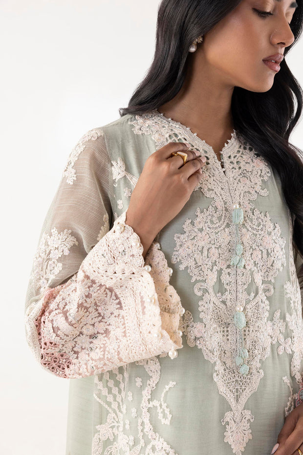 Sana Safinaz Stitched Embroidered Cotton Shirt + Shalwar +