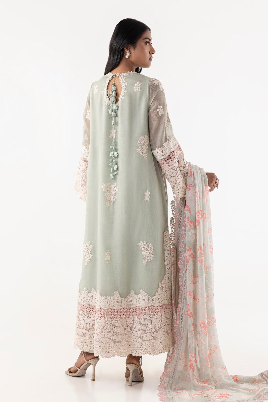 Sana Safinaz Stitched Embroidered Cotton Shirt + Shalwar +