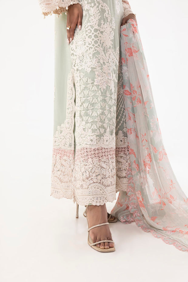 Sana Safinaz Stitched Embroidered Cotton Shirt + Shalwar +
