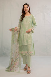 Sea Green Embroidered Pakistani Salwar Kameez with Dupatta Salwar Suit