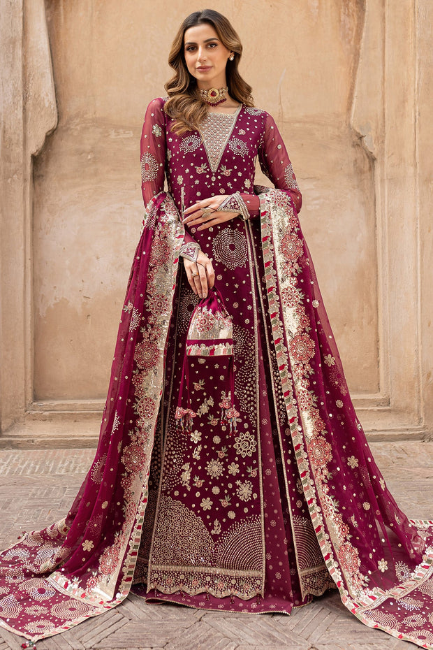 Shocking Pink Embroidered Pakistani Wedding Dress Kameez Lehenga