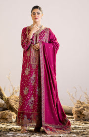 Shocking Pink Embroidered Pakistani salwar Kameez Dupatta Suit