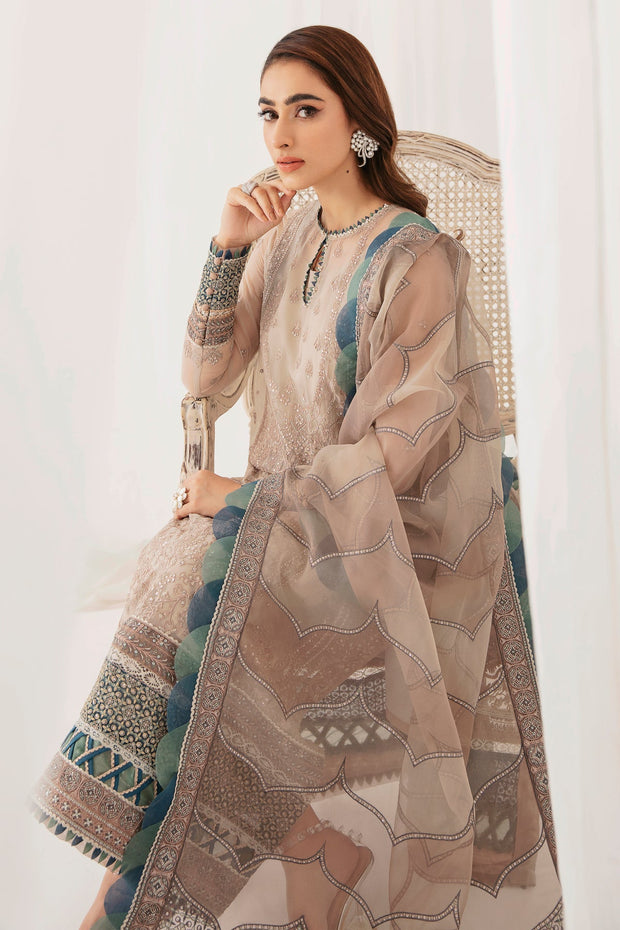 Shop Aqua Pink Heavily Embroidered Pakistani Salwar Kameez with Dupatta 2023