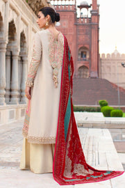 Shop Beige Heavily Embellished Pakistani Kameez Salwar Suit Red Dupatta 2023