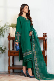 Shop Bottle Green Embroidered Pakistani Salwar Kameez Dupatta Salwar Suit 2023