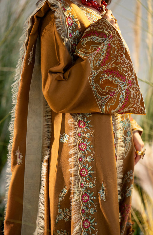 Shop Brown Elegant Pakistani Salwar Kameez Dupatta Embroidered Suit