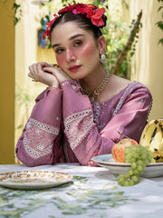 Shop Classic Lilac Embroidered Pakistani Sharara Kameez Dupatta Party Dress