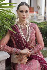 ShopClassic Rose Pink Kameez Sharara Embroidered Pakistani Wedding Dress