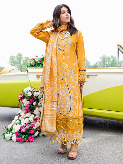 Shop Classic Yellow Pakistani Salwar Kameez Heavily Embroidered Salwar Suit 2023