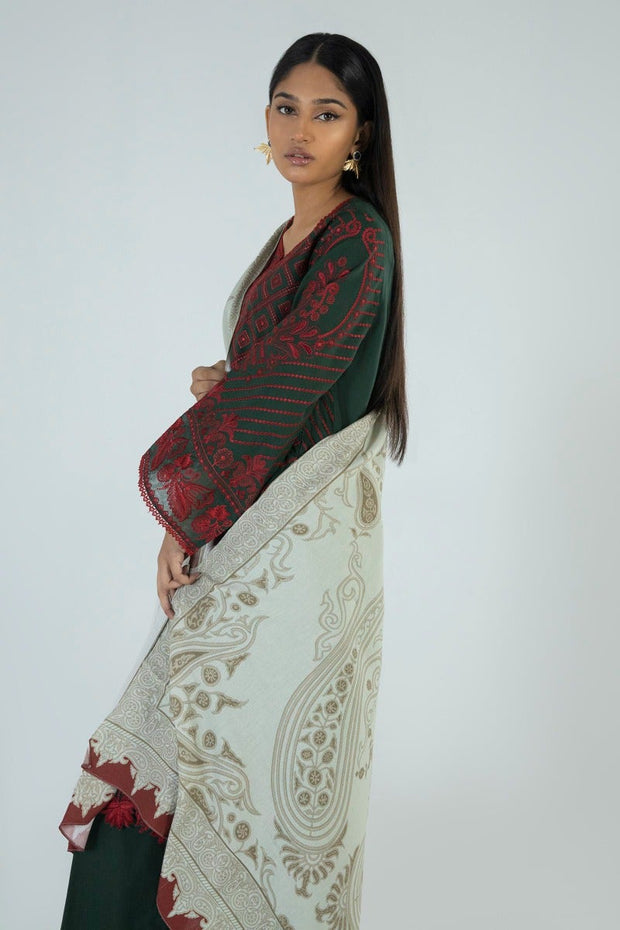 Shop Classical Embroidered Green Pakistani Salwar Kameez Suit Dupatta