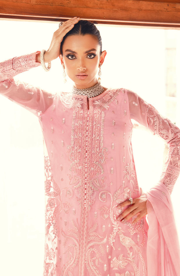 Shop Crystal Pink Embroidered Pakistani Salwar Kameez Dupatta Salwar Suit