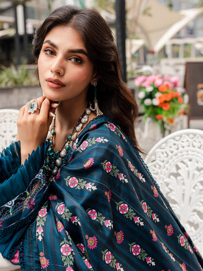 Shop Elegant Berry Blue Embellished Pakistani Salwar Kameez Dupatta Salwar Suit