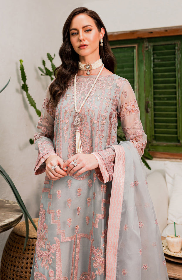 Shop Elegant Candy Blue Embroidered Pakistani Salwar Kameez Dupatta Suit