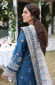 Shop Elegant Navy Blue Embroidered Pakistani Salwar Kameez Party Wear Suit
