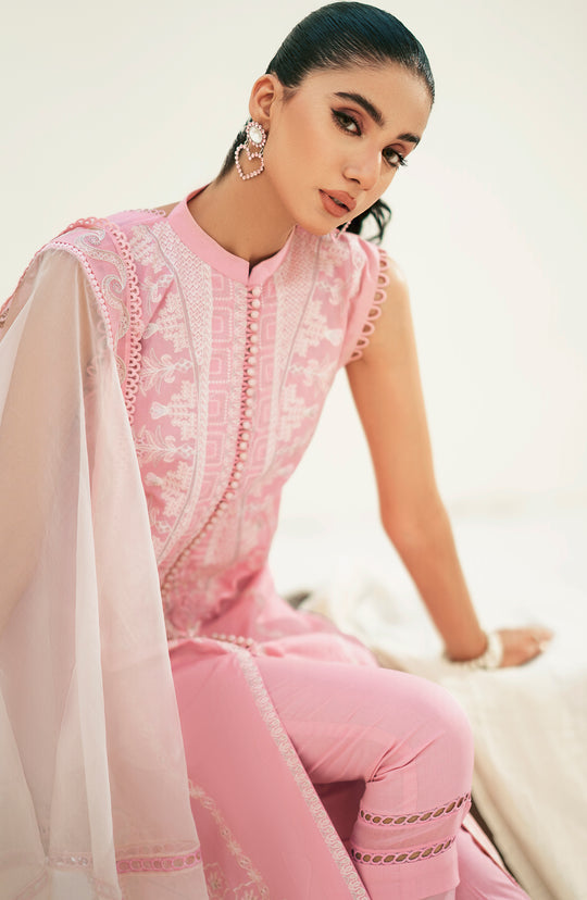 Shop Embroidered Pakistani Salwar Kameez Dupatta Baby Pink Salwar Suit