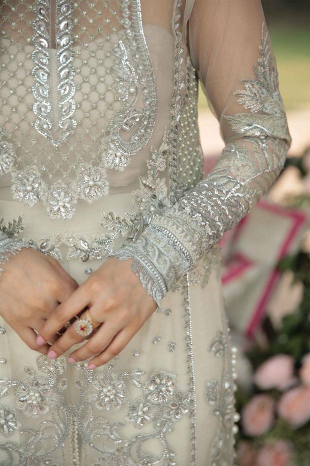 Shop Ethereal White Embroidered Pakistani Wedding Dress Kameez Trousers