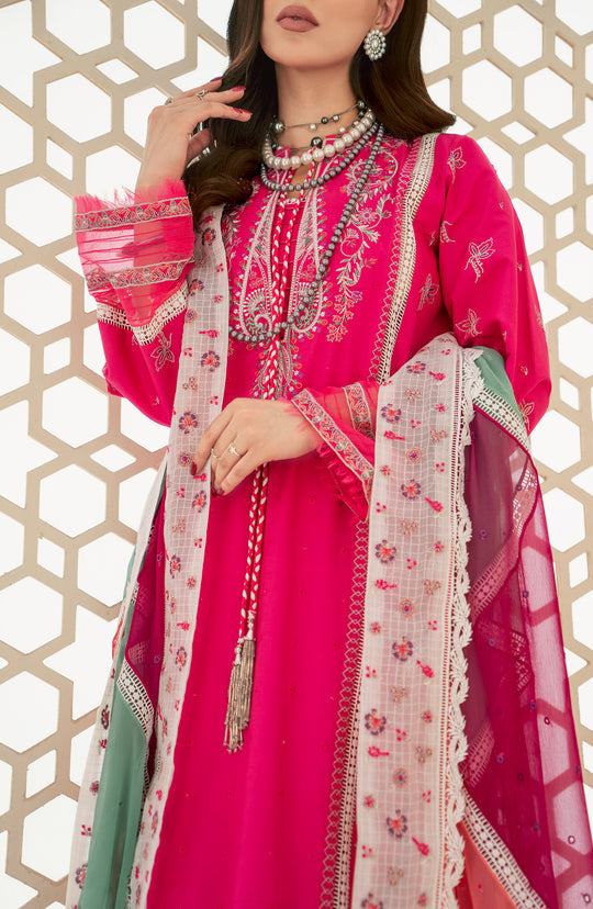 Shop Fuchsia Pink Embroidered Pakistani Salwar Kameez with Dupatta 2023