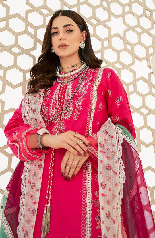 Shop Fuchsia Pink Embroidered Pakistani Salwar Kameez with Dupatta