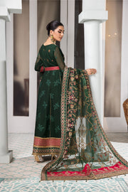 Shop Heavily Embellished Bottle Green Pakistani Pishwas Wedding Dress 2023