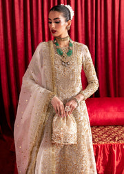 Shop Heavily Embroidered Pakistani Wedding Dress Kameez Farshi Gharara