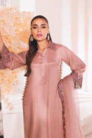 Shop Heavily embellished Peach Pink Pakistani Salwar Suit with Dupatta