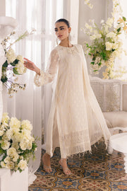 Shop Ivory Shade Embroidered Chiffon Pakistani Salwar Kameez Suit