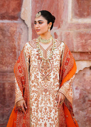 Shop Ivory Shade Gold Embellished Pakistani Salwar Kameez Dupatta Suit