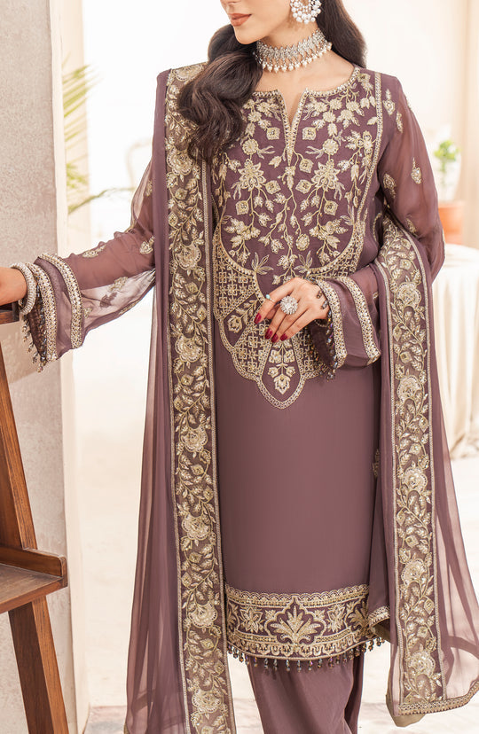 Shop Light Purple Embroidered Pakistani Salwar Kameez with Dupatta2023