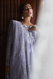 Shop Luxury Lavender Embroidered Pakistani Wedding Dress in Pishwas Style