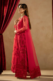 Shop Luxury Shocking Pink Embroidered Pakistani Salwar Kameez Dupatta Suit