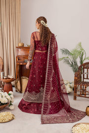 Shop Maroon Red Embroidered Pakistani Wedding Dress Long Frock Lehenga