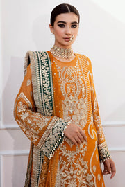 Shop Mustard Heavily Embellished Pakistani Wedding Wear Kameez Sharara