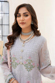 Shop Pakistani salwar Kameez Dupatta Lilac Heavily Embroidered Salwar Suit