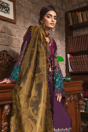 Shop Purple Embellished Long Pakistani Salwar Kameez with Dupatta Suit