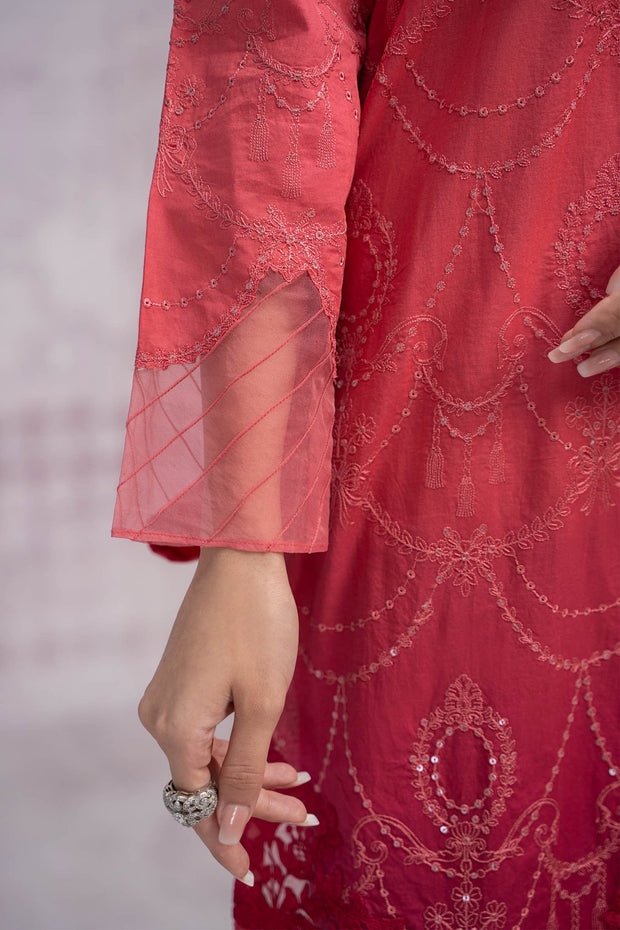 Shop Reddish Pink Embroidered Pakistani Salwar Kameez Dupatta Salwar Suit 2023
