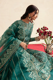 Shop Regal Green Embroidered Pakistani Wedding Dress Kameez Gharara