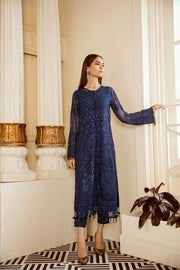 Shop Royal Blue Heavily Embroidered Pakistani Salwar Kameez Party Dress 2023