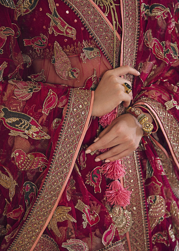 Shop Royal Maroon Embellished Lehenga Choli Pakistani Wedding Dress