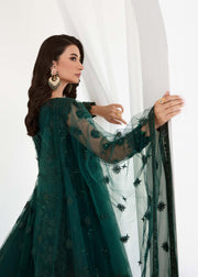 Shop Sea Green Embroidered Pakistani Wedding Dress in Pishwas Frock Style