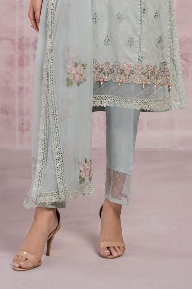 Shop Sky Blue Embroidered Pakistani Salwar Kameez with Dupatta Salwar Suit