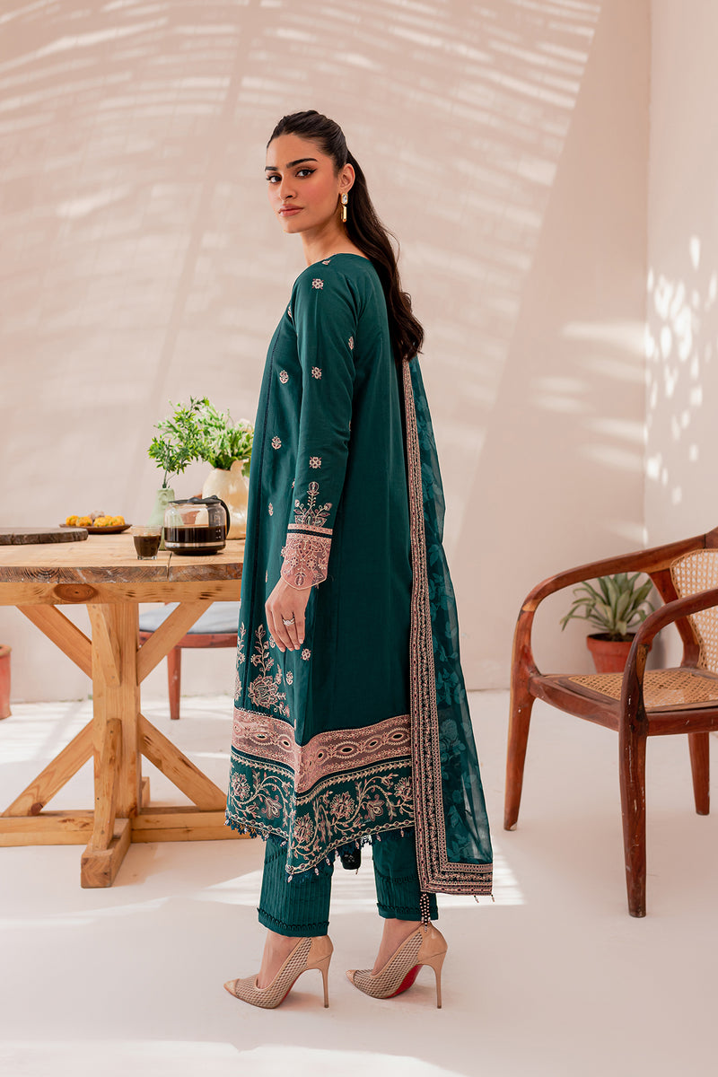 Teal Green Embroidered Pakistani Salwar Kameez Dupatta Salwar Suit