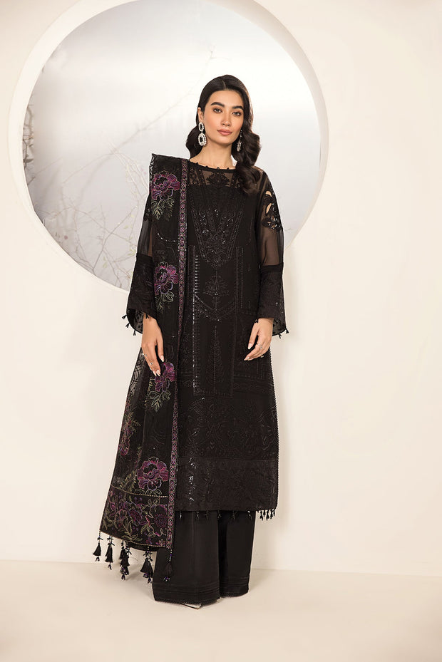 Shop Traditional Black Salwar Kameez with Pakistani Salwar Suit Dupatta