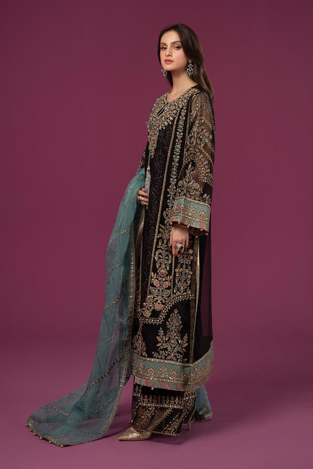 Shop Traditional Black Shade Maria B Luxury Formal Pakistani Salwar Suit 2024