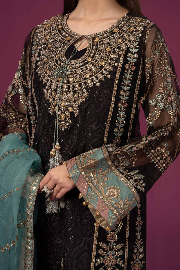Shop Traditional Black Shade Maria B Luxury Formal Pakistani Salwar Suit