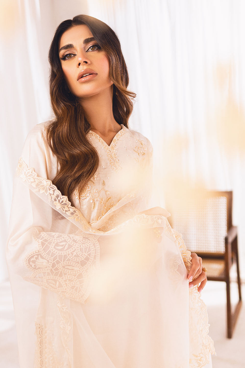 Shop Traditional Embellished Ivory Pakistani Salwar Kameez Dupatta Salwar Suit 2023