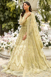 Shop Yellow Lime Heavily Embellished Pishwas Pakistani Wedding Dress
