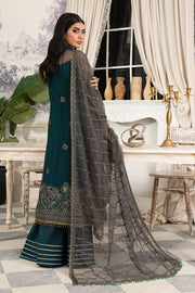 Shop Zinc Shade Embroidered Pakistani Party Wear Kameez Gharara