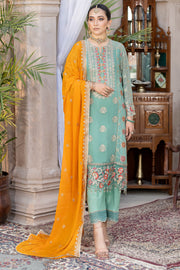 Sky Blue Heavily Embroidered Pakistani Kameez Salwar Suit Dupatta