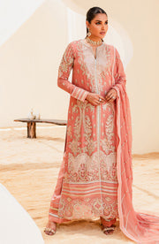Tea Pink Embroidered Pakistani Salwar Kameez Dupatta Classic Suit 2023