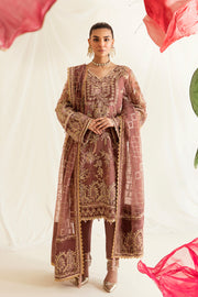 Tea Pink Heavily Embellished Pakistani Party Wear Salwar Kameez Suit